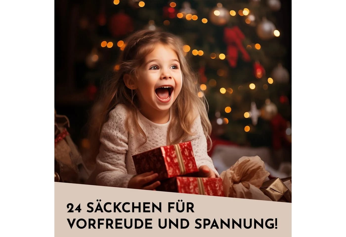 Nordstern Befüllbarer Adventskalender 24 Jutesäckchen