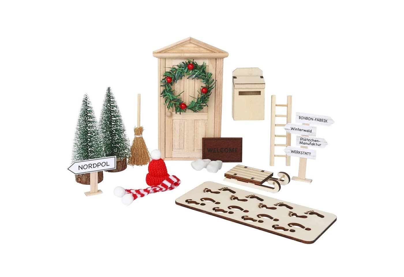 Nordstern DIY-Adventskalender Wichteltür-Set 30-tlg. DIY-Dekoration
