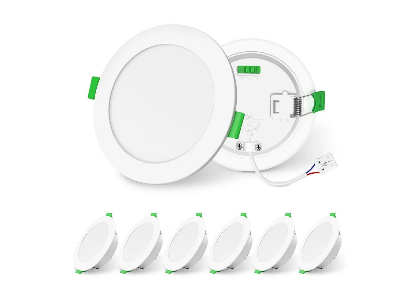ALUSSO LED Einbauleuchte 6er-Set 3CCT Dimmbar 8W 850lm Weiß - Bild 2