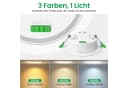 ALUSSO LED Einbauleuchte 6er-Set 3CCT Dimmbar 10W 1050lm Weiß Bild 3
