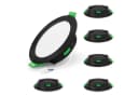 ALUSSO LED Einbaustrahler 6er-Set 10W 800lm Schwarz Bild 2