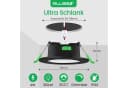 ALUSSO LED Einbaustrahler 6er-Set, Deckenleuchte, Flachstrahler für Bad, Wohnzimmer, 230V, 4W, 55-68 mm, Rund, Schwarz Bild 1