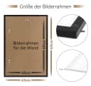 ElitVita Bilderrahmen 3 Stück MDF Fotorahmen Posterrahmen 40x60 cm Bild 1
