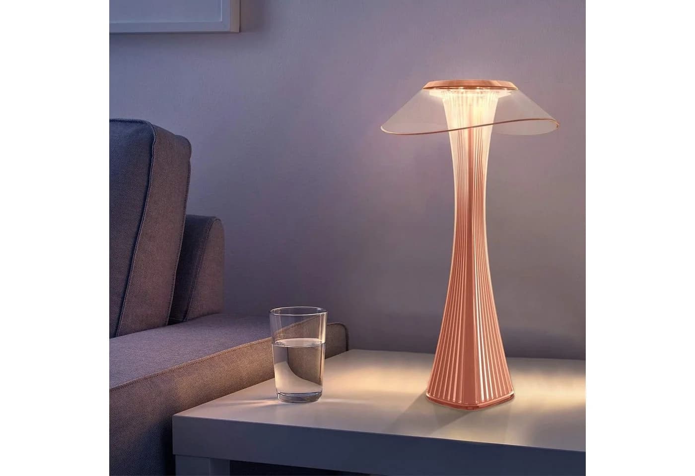 Nettlife LED Nachttischlampe Dimmbar Modern USB mit 3 Helligkeitsstufen - Bild 2