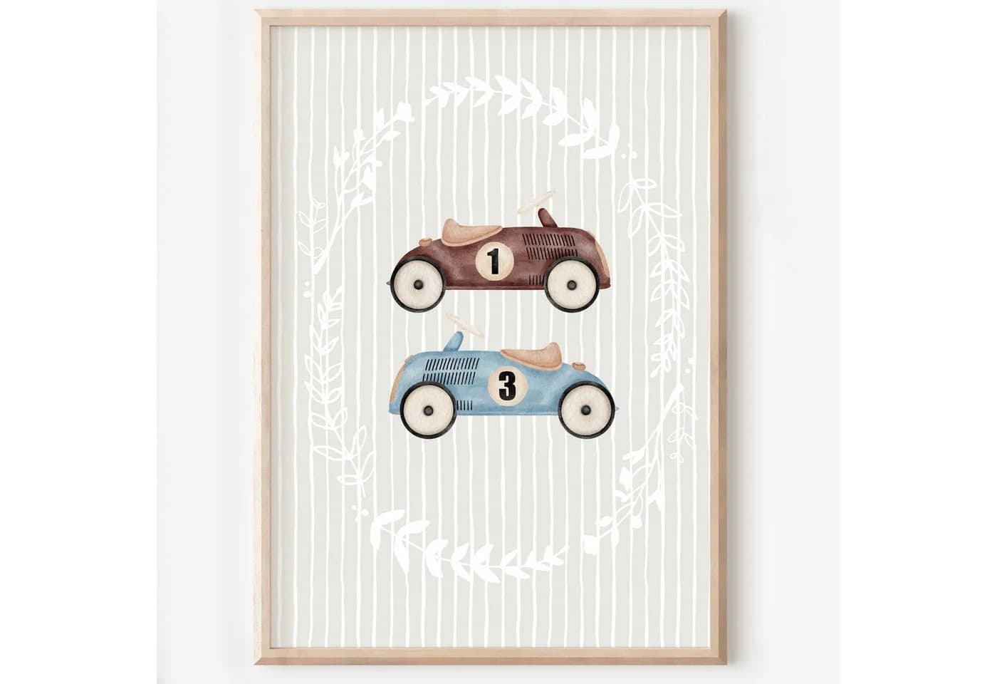 homestyle-accessoires Poster Kinderzimmer Bilderwand 6erSet Teddy Auto - Bild 3
