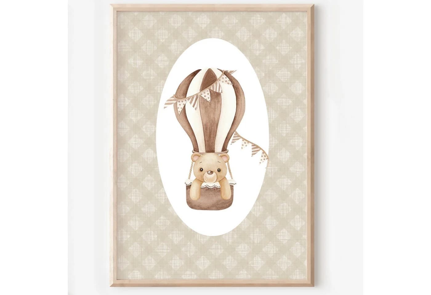 homestyle-accessoires Poster Kinderzimmer Bilderwand 6erSet Teddy Auto - Bild 5
