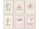 homestyle-accessoires Poster 6er-Set Bambi Hasen Kinderzimmer Bilderwand Bild 2