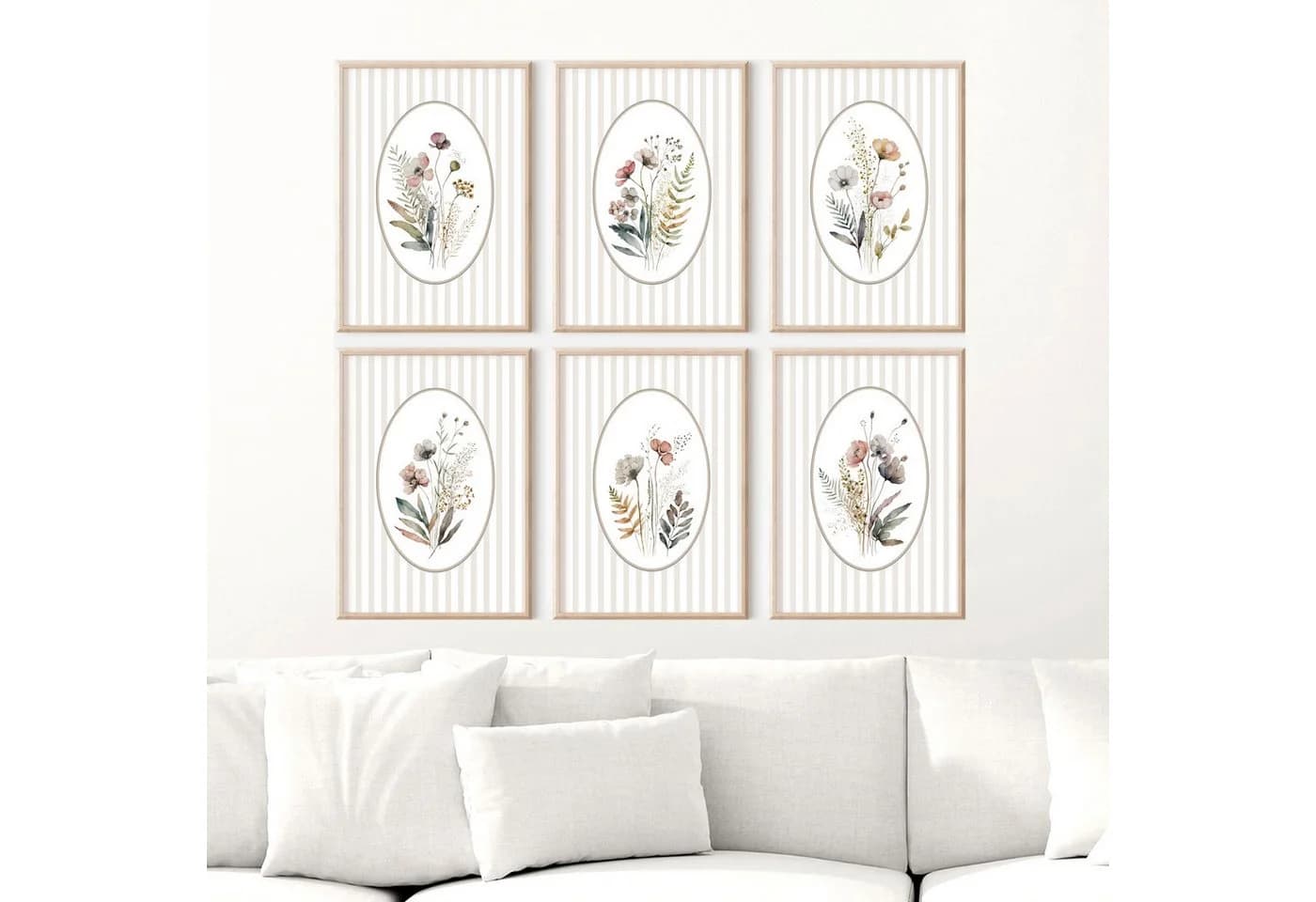 homestyle-accessoires Poster Bilderset Wiesenblumen 6er Set