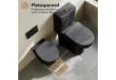 HOROW Hänge WC Komplettset Spülrandlos Toilette Nano Beschichtung Bild 5