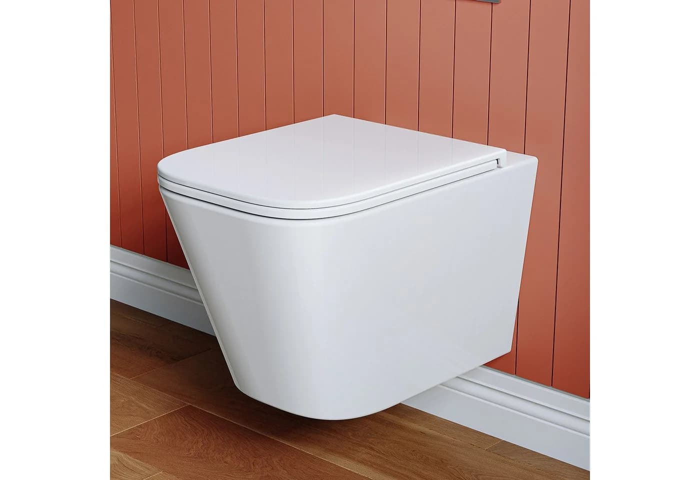 HOROW Hänge-WC spülrandlos mit Soft-Close Sitz weiß - Bild 2