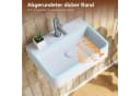 HOROW Waschbecken Keramik Weiß 46x31 cm Bild 1