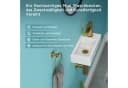 HOROW Mini Hängewaschbecken Weiß Keramik Bild 3