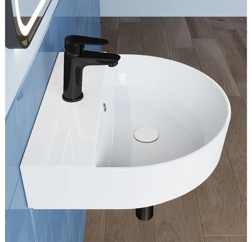 HOROW Waschbecken Aufsatzwaschbecken 50cm Wandhängend - Bild 2
