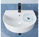 HOROW Waschbecken Aufsatzwaschbecken 50cm Wandhängend Bild 5