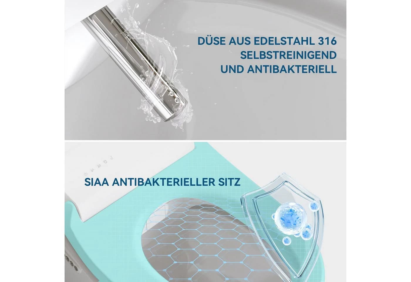 HOROW Dusch-WC-Sitz Bidet Dusch WC Aufsatz Elektrischer Bidet Sitz mit Fernbedienung - Bild 4