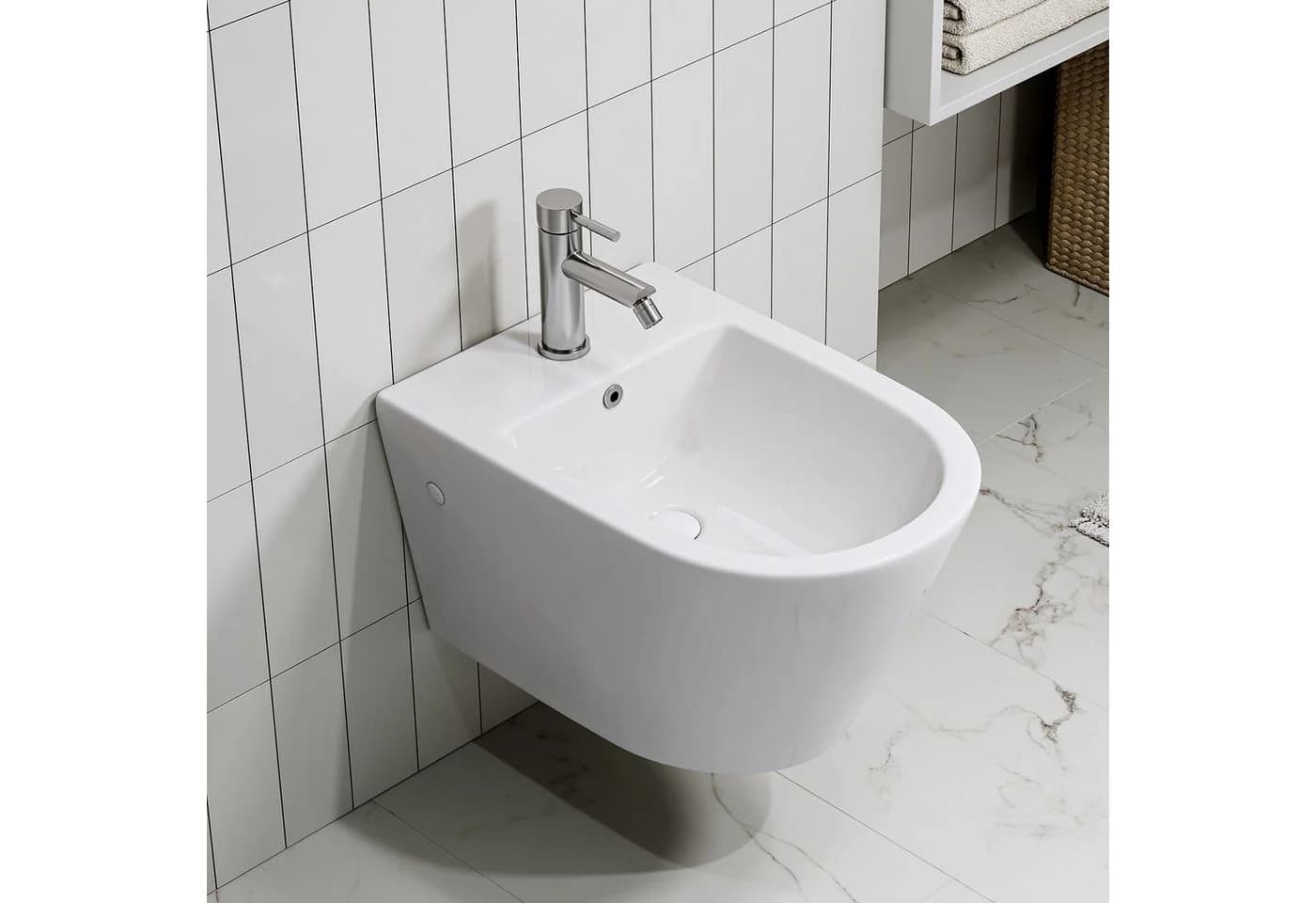 HOROW Bidet Wand Bidet Keramik Bidet Hänge-Bidet WC-Bidet - Bild 2