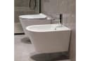 HOROW Bidet Hänge Bidet Komplet Set mit Hänge WC Spülrandlos, wandhängend, WC Sitz mit Absenkautomatik Bild 1