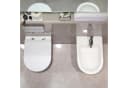 HOROW Bidet Hänge Bidet Komplet Set mit Hänge WC Spülrandlos, wandhängend, WC Sitz mit Absenkautomatik Bild 4