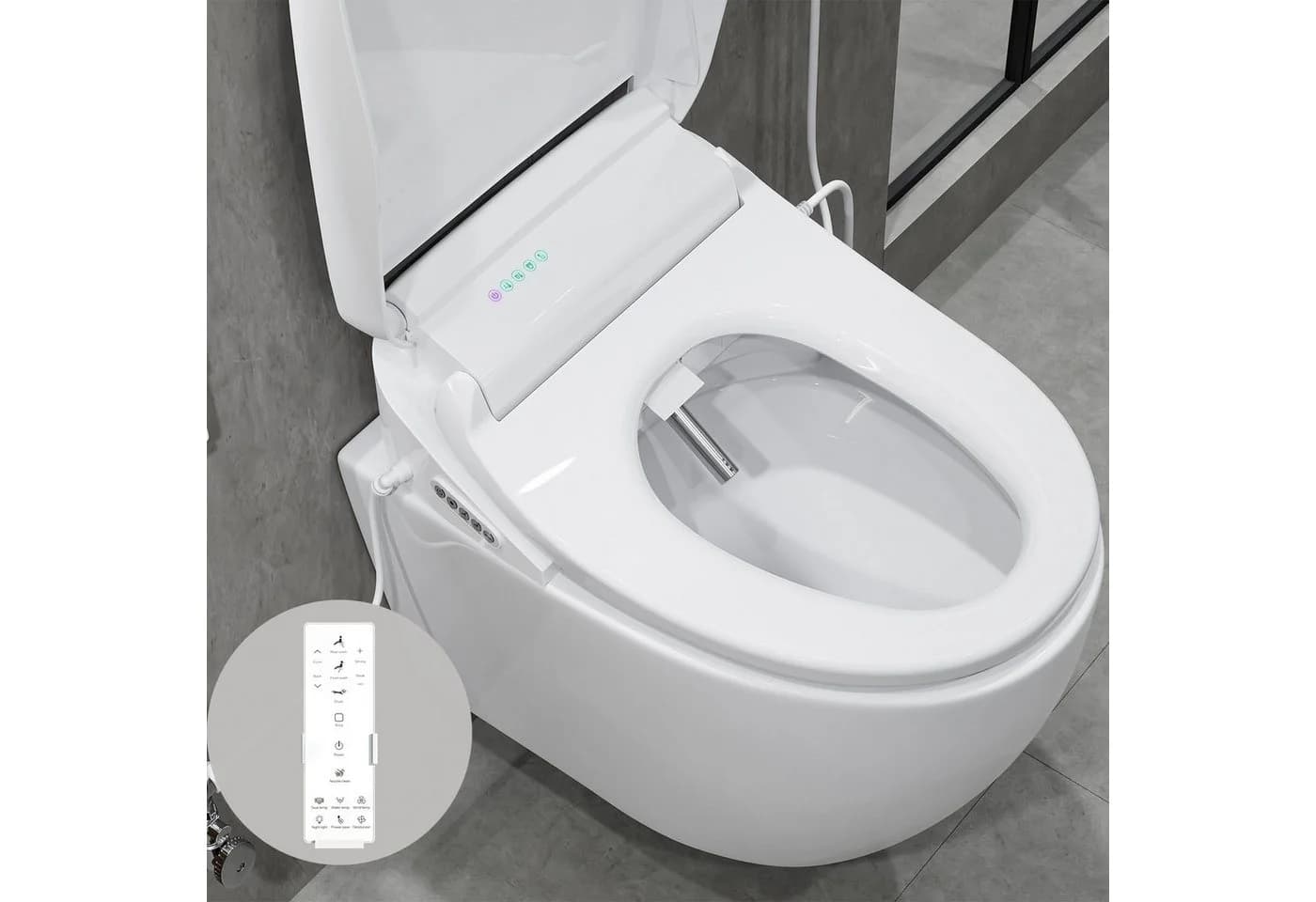 HOROW Dusch-WC-Sitz Bidet Dusch WC Aufsatz Elektrischer Bidet Sitz mit Fernbedienung - Bild 2