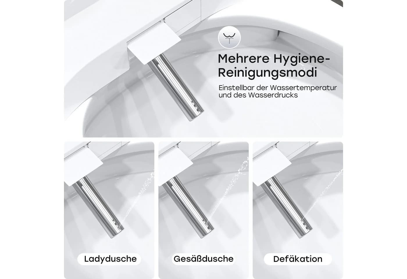 HOROW Dusch-WC-Sitz Bidet Dusch WC Aufsatz Elektrischer Bidet Sitz mit Fernbedienung - Bild 4