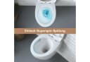 HOROW WC-Komplettset mit Vorwandelement, 2-Mengen-Spülung, weiß Bild 4