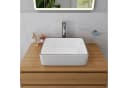 HOROW Aufsatzwaschbecken Oval Weiß Glänzend Keramik Bild 1