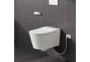 HOROW Dusch-WC Hänge WC mit Bidet-Funktion, Japanische Toilette spülrandlos WC, Wand WC, Abgang waagerecht, mit Warmwasser, Beheizter Sitz, Instellbarem Wasserdruck, Warme Lufttrocknung, Damenpflege Bild 2