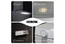HOROW Dusch-WC Hänge WC mit Bidet-Funktion, Japanische Toilette spülrandlos WC, Wand WC, Abgang waagerecht, mit Warmwasser, Beheizter Sitz, Instellbarem Wasserdruck, Warme Lufttrocknung, Damenpflege Bild 5