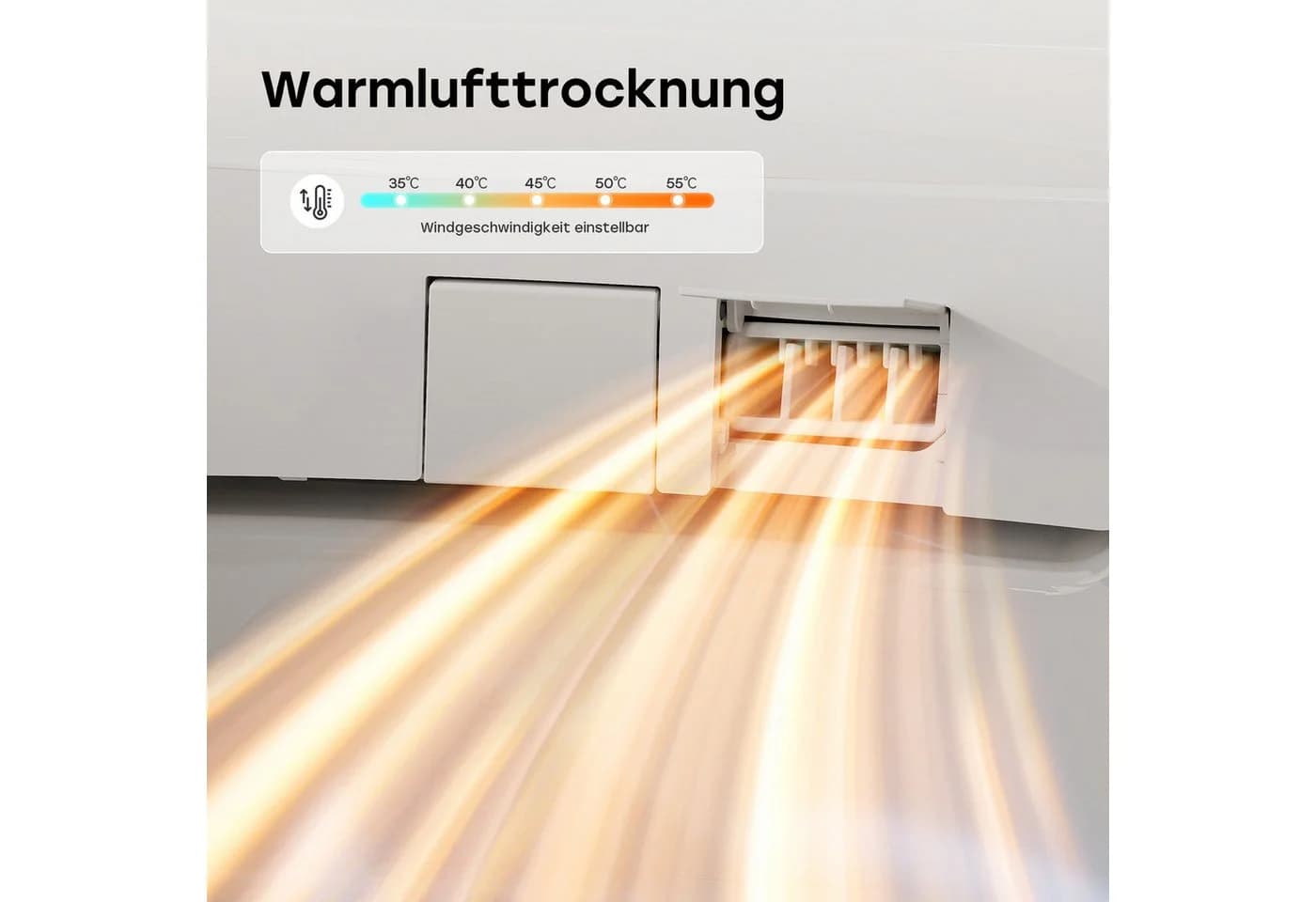 HOROW Dusch-WC Bidet WC mit Bidet-Funktion, Wandhängend, Spülrandlos, Nachtlicht, Beheizter Sitz - Bild 5