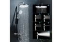 HOROW Brausegarnitur Duschsystem ohne Armatur, 5 Strahlarten, Chrom Bild 1