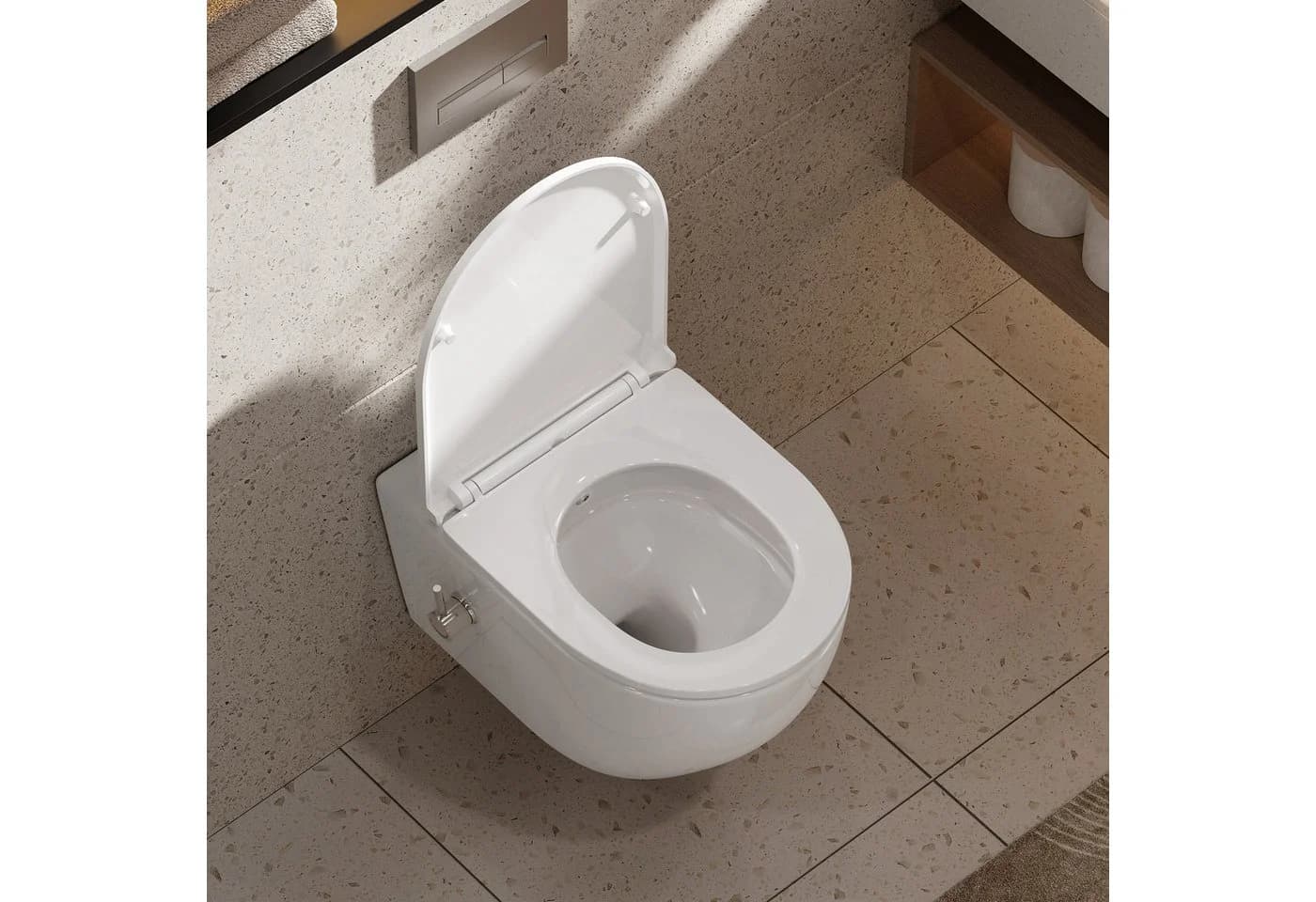 HOROW Dusch-WC Taharet WC Spülrandloses WC mit Bidet-Funktion