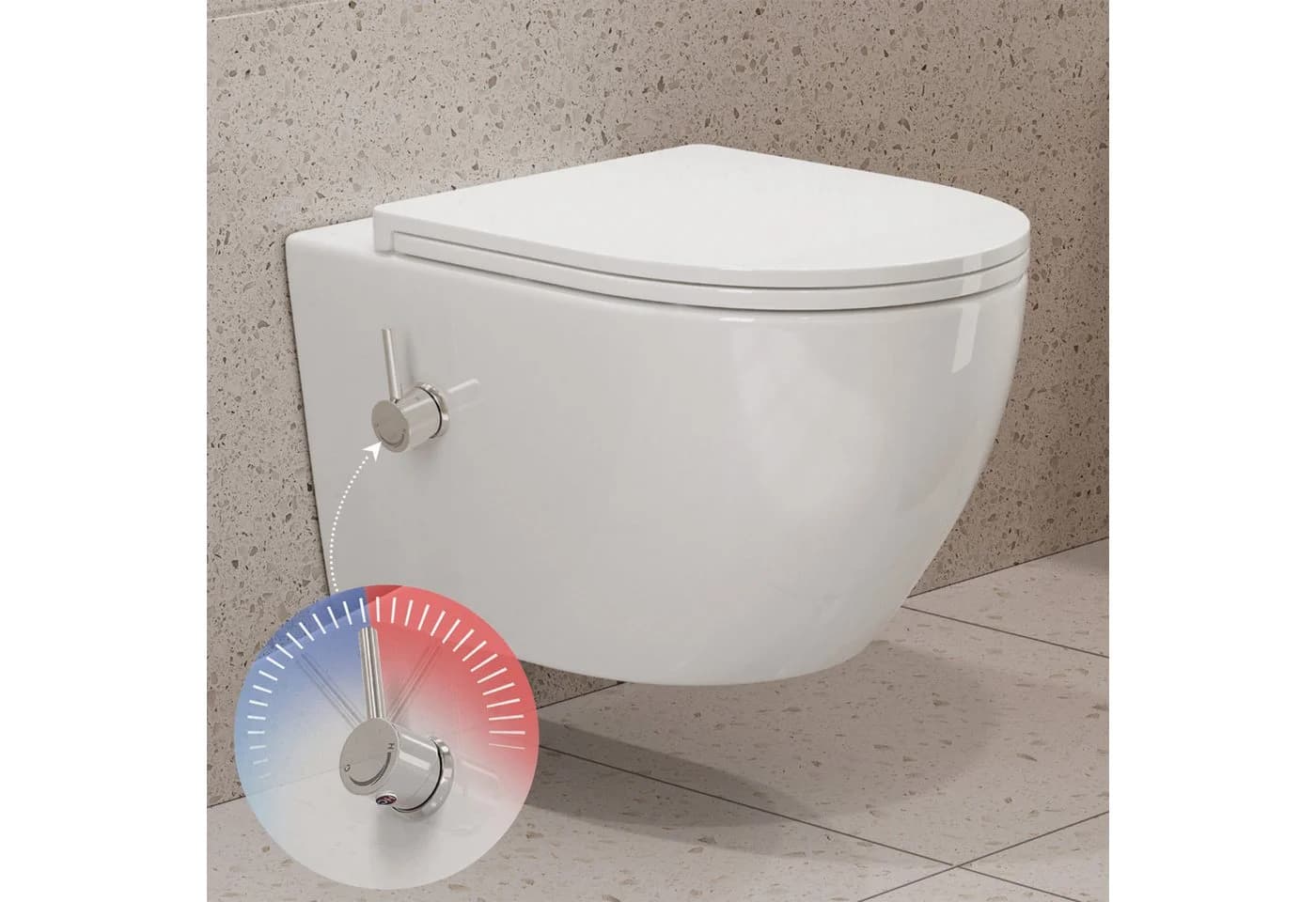 HOROW Dusch-WC Taharet WC Spülrandloses WC mit Bidet-Funktion - Bild 2