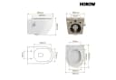 HOROW Dusch-WC Taharet WC Spülrandloses WC mit Bidet-Funktion Bild 4