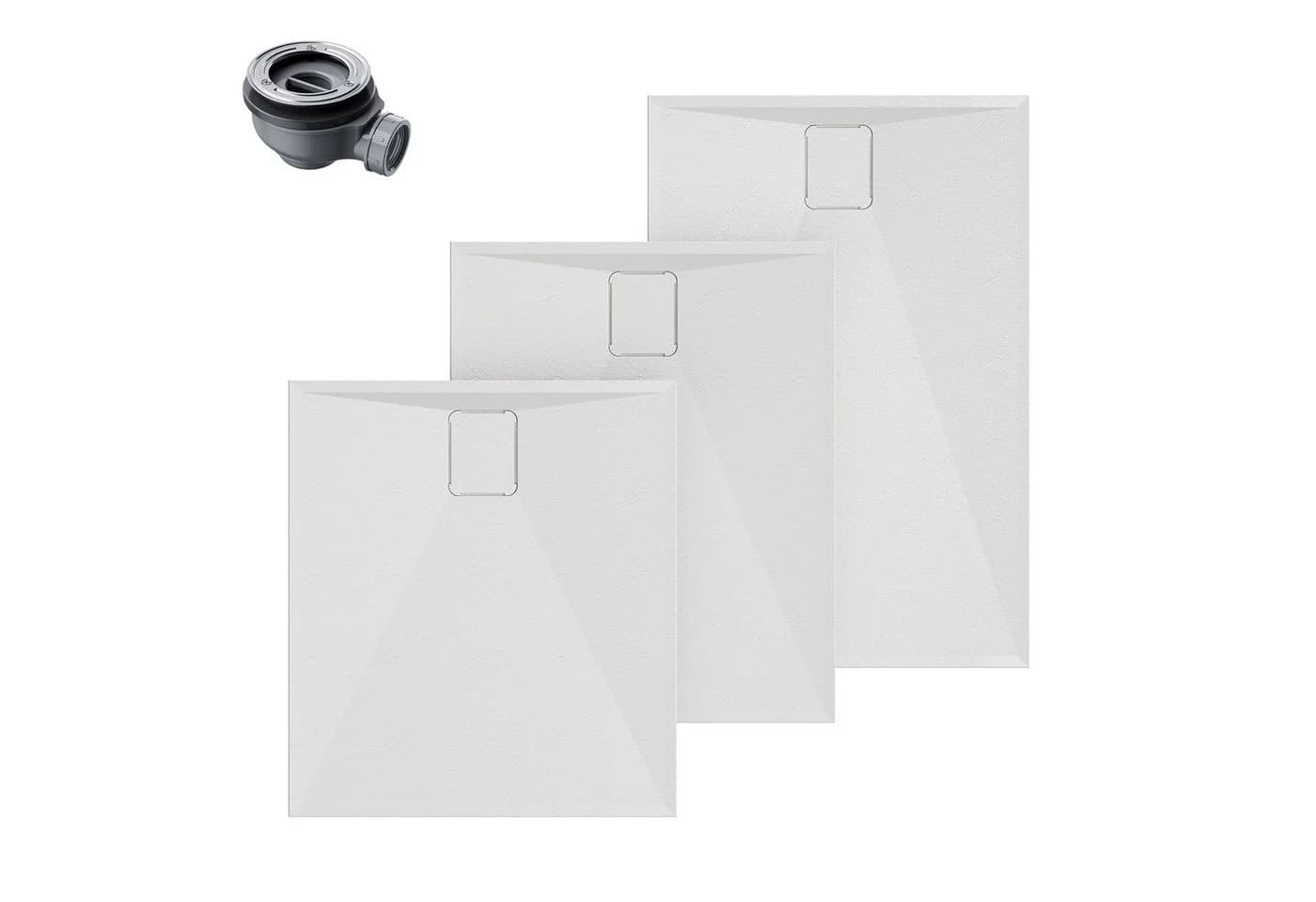 HOROW Rechteckduschwanne Acryl Duschtasse Set - Bild 2