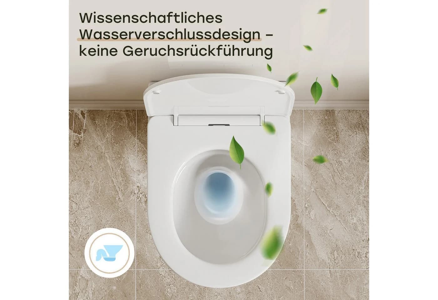 HOROW Hänge-WC spülrandlos mit Absenkautomatik - Bild 5