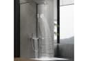 HOROW Duschsystem mit Thermostat, Regendusche & Piano-Tasten, Chrom/Felsgrau Bild 2