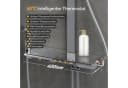 HOROW Duschsystem mit Thermostat, Regendusche & Piano-Tasten, Chrom/Felsgrau Bild 5