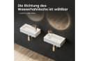 HOROW Mini Waschbecken aus Keramik, weiß, Hänge-/Aufsatzwaschbecken Bild 5