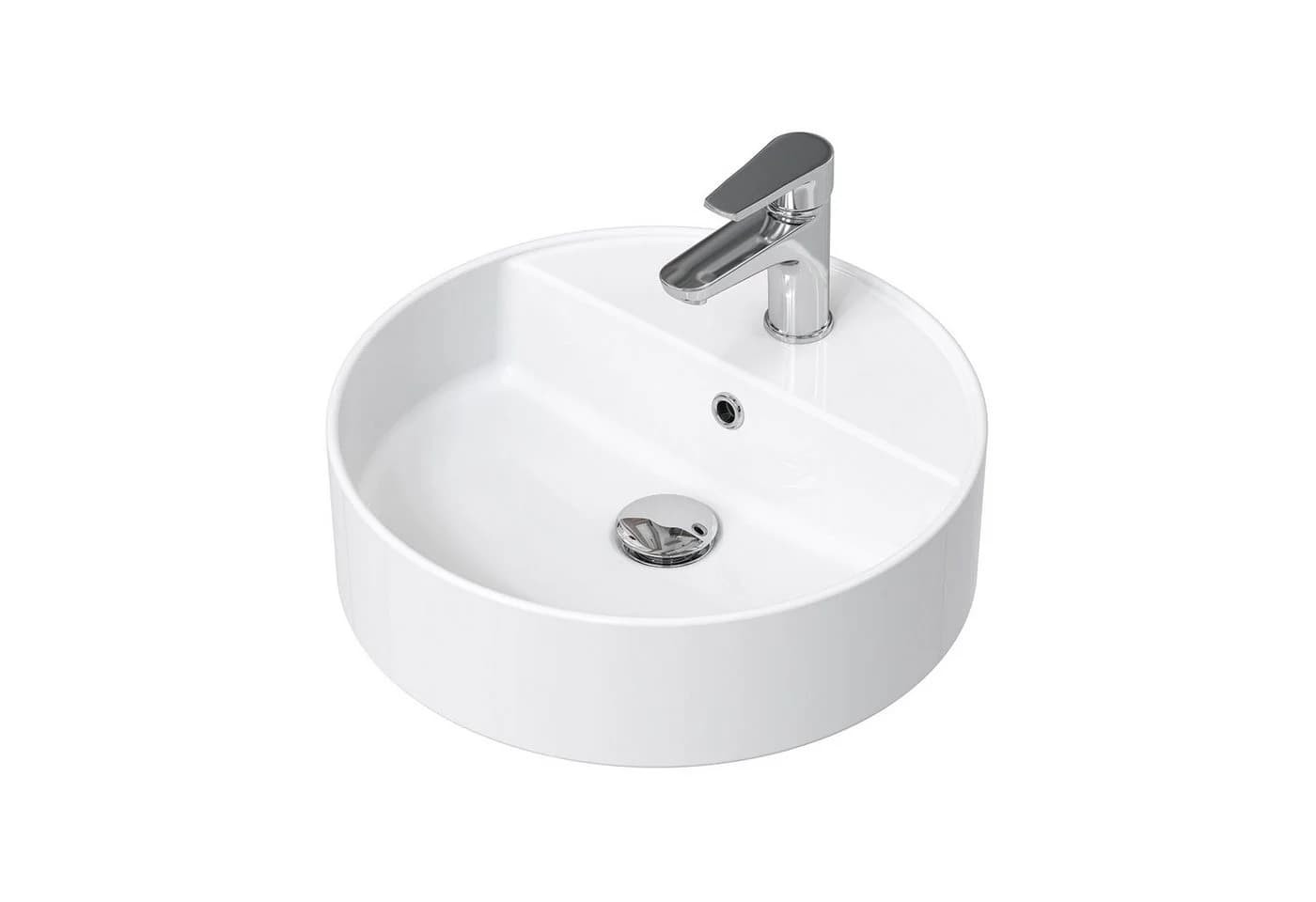 HOROW Aufsatzwaschbecken Oval Weiß Keramik Nano-Beschichtung - Bild 2