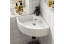 HOROW Aufsatzwaschbecken Keramik Weiß Modern Bild 2