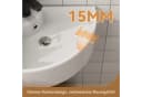 HOROW Aufsatzwaschbecken Keramik Weiß Modern Bild 5