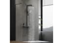 HOROW Duschsystem mit Thermostat, Regendusche & Piano-Tasten, Chrom/Felsgrau Bild 2