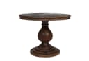 baario Esstisch HARRISON dunkelbraun Ø100, rund massiv Mangoholz Landhaus Antik Design Bild 1