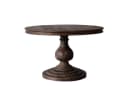 baario Esstisch HARRISON dunkelbraun Ø100, rund massiv Mangoholz Landhaus Antik Design Bild 2