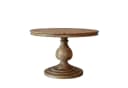 baario Esstisch HARRISON Braun Ø100 cm Rund Massiv Mangoholz Antik Design Bild 2