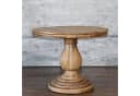 baario Esstisch HARRISON Braun Ø100 cm Rund Massiv Mangoholz Antik Design Bild 3
