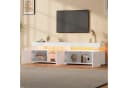 KLAM HOME TV-Schrank 180cm Weiß Hochglanz mit LED Bild 4