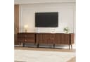 KLAM HOME TV Lowboard 180cm Walnuss mit Schubladen & Rolltüren Bild 2