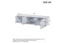 KLAM HOME Lowboard Weißer TV-Schrank mit LED & Glas Bild 1