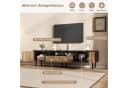 KLAM HOME Lowboard TV-Schrank Schwarz-Holzoptik mit Schubladen & Türen Bild 5